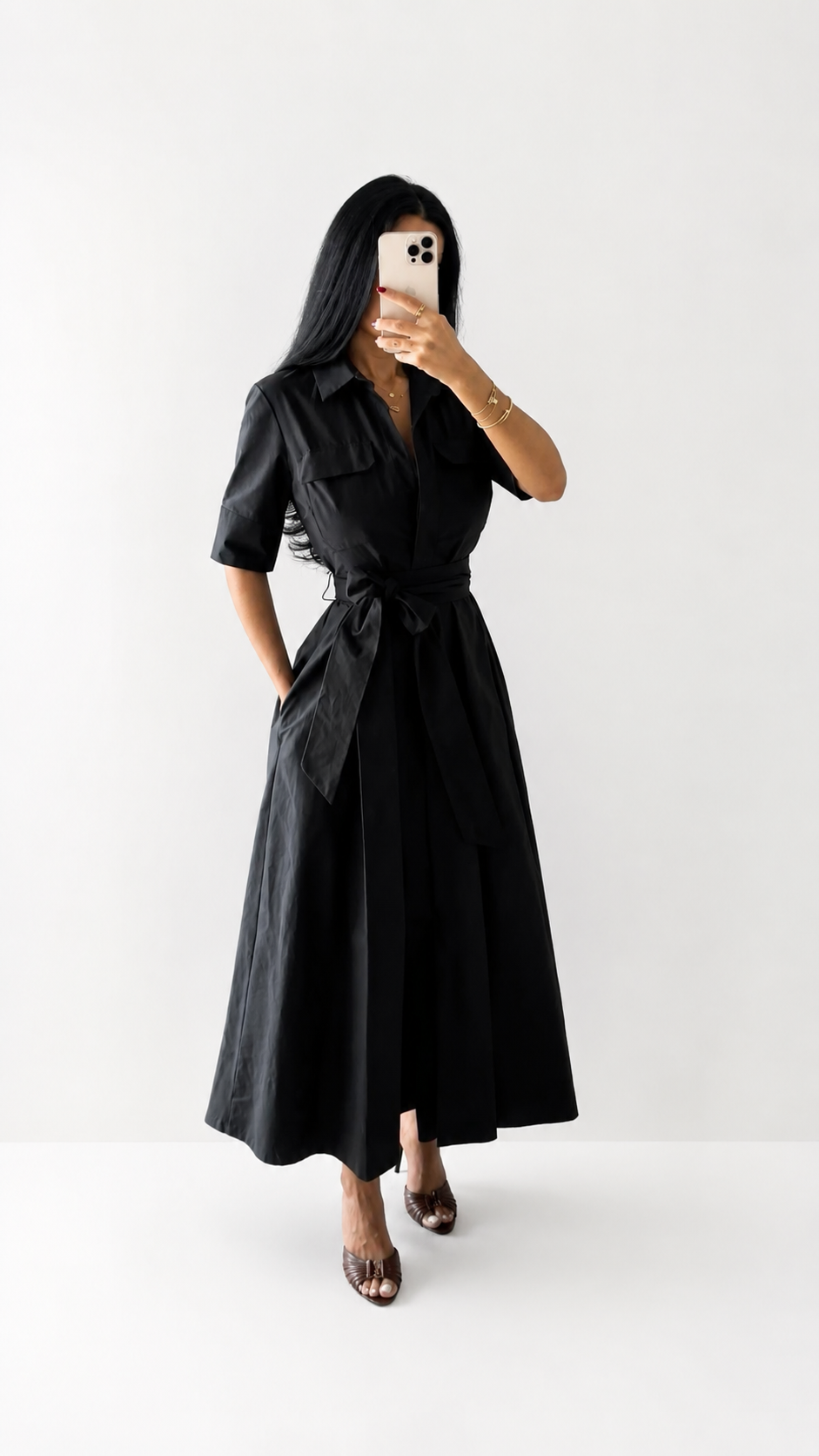 Robe chemise - Noir